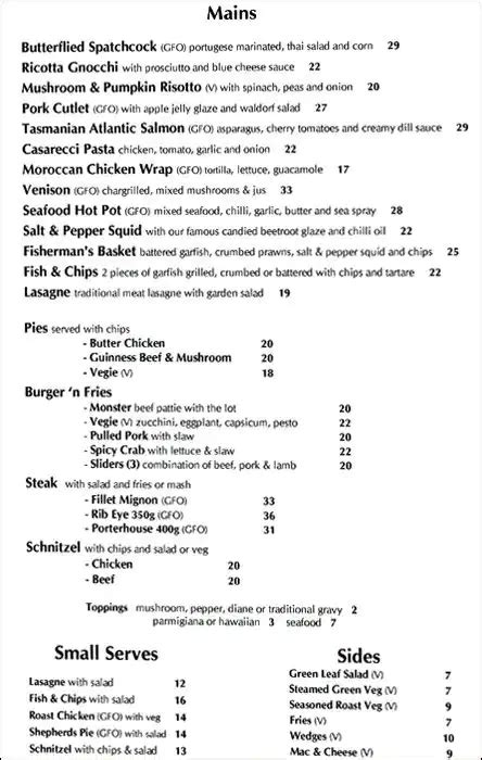 roulettes tavern menu|MENUS .